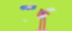 Illustration of someone with a swim ring looking scared and thinking about the risk of sharks being in the water